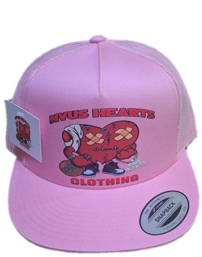 NVUS HEARTS Trucker hat snap back. Fast Free Shipping