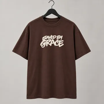 Living Proof Heavyweight Tee in brown, front